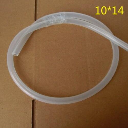 Kiger 10*14 transparent silicon rubber hose 5 meters free shipping