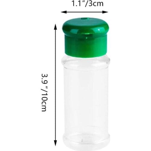 Empty Plastic Spice Jars, 3.3 Fluid Ounces/100ml Spice Containers for storing BB 94PF