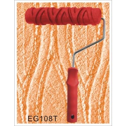 7" Rubber Roller Embossed Texture Pattern Paint Roller Home Decoration Paint Brush Background Wall Tool 7 Inch