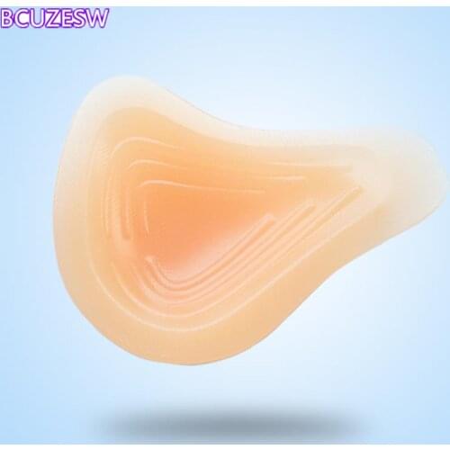 100g To 500g Long Tail Woman Silicone Breast Form Breast Cancer Fake Boob Enhancer Prosthesis Tits For Mastectomy With Concave