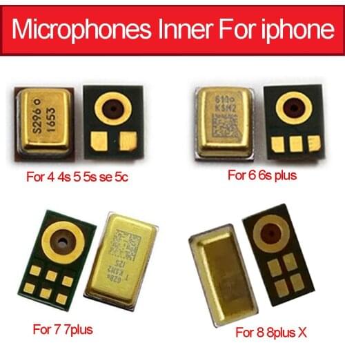 Geniune Speak Microphone inner For iphone 4 4S 5 5s 6 6s 7 8 Plus X XS MAX XR Mic inner Microphone Chip Replacement Parts