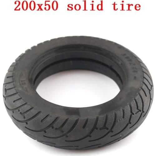 Good quality Tires 200x50 Solid Tire with Grooves for 8'' Electric Scooters 200*50 Solid Tyre motor