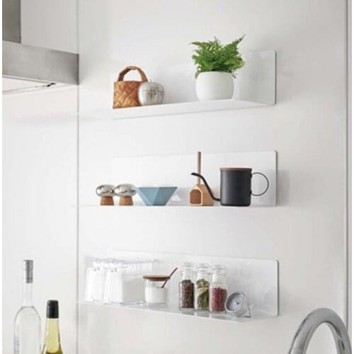 High Quality Simple Single Layer Bedroom Kitchen Bathroom Living Room Storage Rack Punch-Free Space Saving Cosmetic Tray