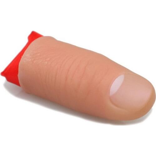 1Set Attractive Tric Party Magic Halloween Rubber Finger Thumb Tip Scarf Disapper Stage Show Magic Tricks Tools