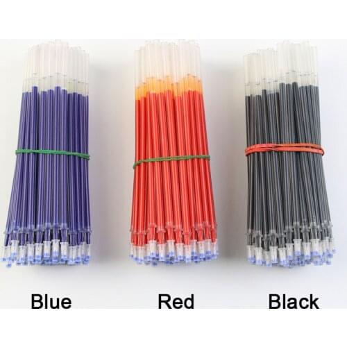100pcs💯Neutral Ink Gel Pen Refill Neutral Pen Refill Black Blue Red 0.5mm Refill Office&School Stationery