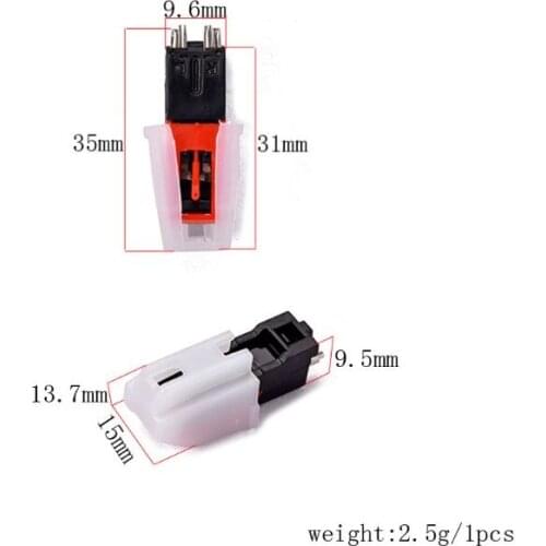 2Set Universal PLastic Gramophone Record Magnetic Cartridge Stylus LP Vinyl Needle for Phonograph Turntable Accessory