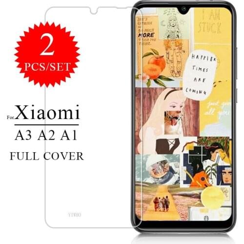 2pcs/Set for Xiaomi mi A3 Tempered Glass Safety Screen Protector Film Xiomi MiA3 Xiomi Xaomi Xiami Xioami Ksiomi Xiaom XiaomiA3