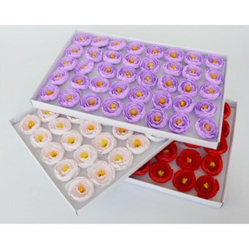 40Pcs Peony Eternal Flower Flower Head Soap Flower Petal Bouquet Making Wedding Favors Valentines Day Gift