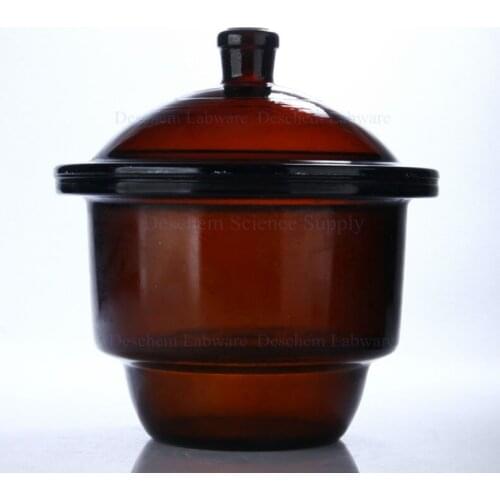 400mm,Amber Brown,Glass Desiccator Jar,Dessicator Dryer,Lab Chemistry Glassware