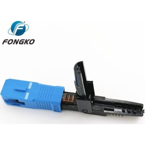 55MM Cable Vertical Type SC UPC FTTH Single-Mode Fiber Optic Quick Fast Field Assembly Connector