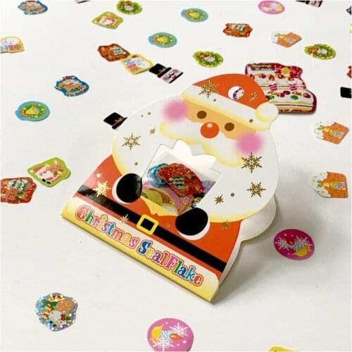 71 Pcs/Pack Cartoon Christmas Santa Claus Cake Decorative Stickers Scrapbooking DIY Craft Stickers