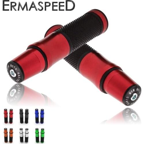 CNC Aluminum Motorcycle Handlebar Grips Handle Bar End Universal 22mm Moto Bike Bicycle Handle Bar End Grips Motorcycle Parts