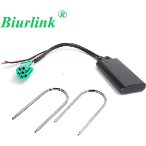 Biurlink Car CD Removal Tools and Wireless Bluetooth Module Aux Adapter Cable for For Renault Update List Models 2005 to 2011