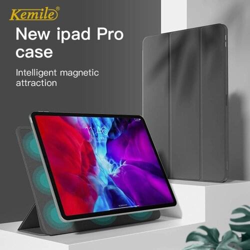 Case for iPad Pro 11 2020 Cover For iPad Pro 12.9 funda 3 fold Stand Case Magnetic Attachment Cover for iPad Pro 12.9 2020 Case