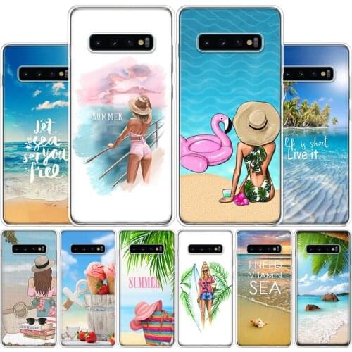 Summer beach wave sea Phone Case For Samsung Galaxy A51 A71 A50S A30S A10 A20E A40 A70 M30S A91 A01 A6 A7 A8 A9 Plus + Cover