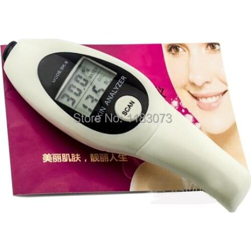 Digital Skin Care Tester Dual LCD Precision Moisture Oil Analyzer Monitor Latest Bioelectrical Impedance with Original Package