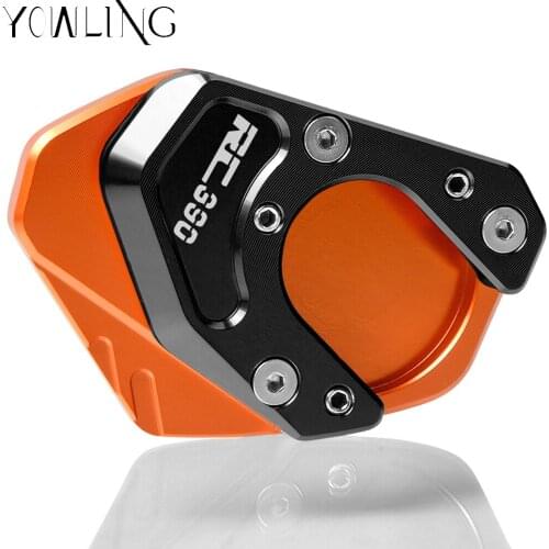 FOR RC390 RC 390 2014 2015 2016 2017 2018 Motorcycle kickstand foot side stand extension pad support Plate RC390
