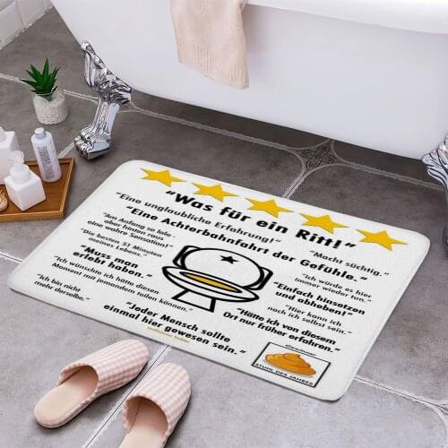 German Toilet Reviews 3D Print Doormats Rectangle Non-Slip DoorMat Bedroom Kitchen Entrance Print Door rugs Dropshipping