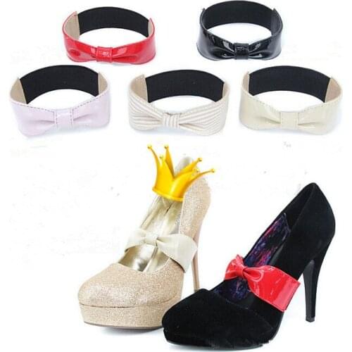 Sweet Style Bowknot Elastic Shoe Decoration Band Ankle Band For Women One Pair Free Shipping