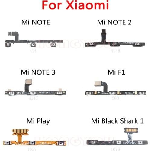 Power Button Switch Volume Button Mute On / Off Key Flex Cable For Xiaomi Mi F1 Pocophone F1 Play Black Shark 1 NOTE 2 3