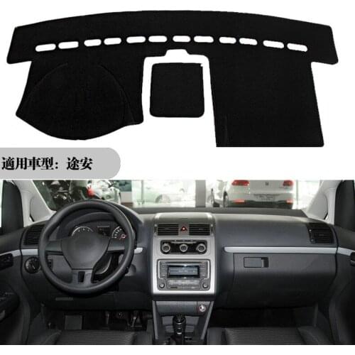Car Dashboard Cover Mat Dashmat Pad Anti-UV Sun Shade Instrument Panel Carpet For Volkswagen VW Touran 2004-2016 Car Accessories