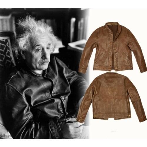 Leather Jacket Retro Vegetable Tanned Sheepskin Genuine Leather Clothes Unlined