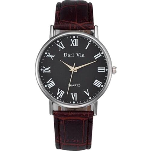 Trend Creative Dial Roman Scale Belt Classic Calendar Strap Mens Watch Gift Fashion Stainless Steel Waterproof Luxury Golden