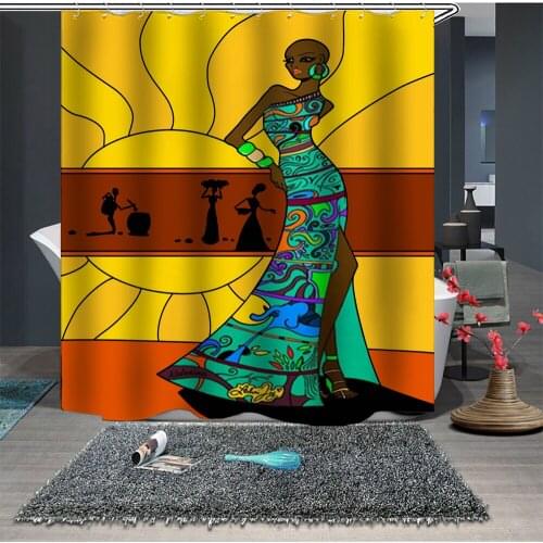 Custom Made Shower Curtain Bathroom Curtain Partition 1.5 x 1.8m 1.8 x 1.8m 1.8 x 2m Woman Lady