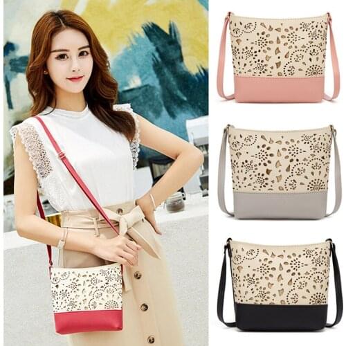 New Fashion Women Bag Hollow Pattern One-shoulder Diagonal Small Bag Fashion Mobile Wallet Ladies Crossbody Bags Bolsos Mujer