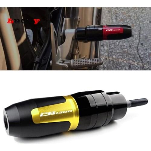 Latest For HONDA CB1300 CB 1300 Motorcycle Accessories CNC Aluminum Frame Crash Pads Exhaust Sliders Crash Protector With logo