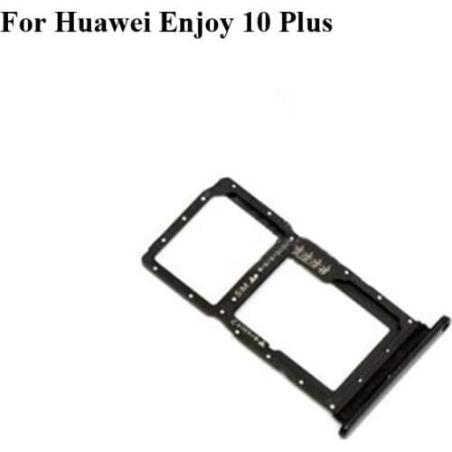For Huawei Enjoy 10 Plus 10Plus Original Sim Card HolderTray Card Slot Enjoy10 Plus Sim Card Holder Replacement Parts