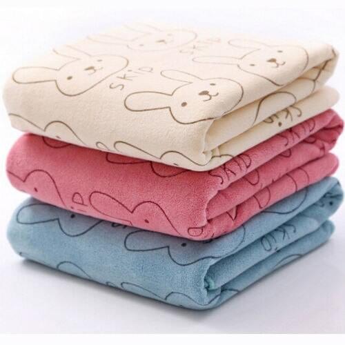 Hot Cute Rabbit Baby Kids Beach Bath Towel Washcloth Bathing Cloth Soft Swimming Absorbent Drying
