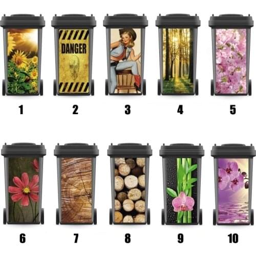 Custom Popular Wholesales Renew Rubbish Bin Sticker Wall Stickers Kitchen Decor Wallpaper Home Art Poster Creative Gift