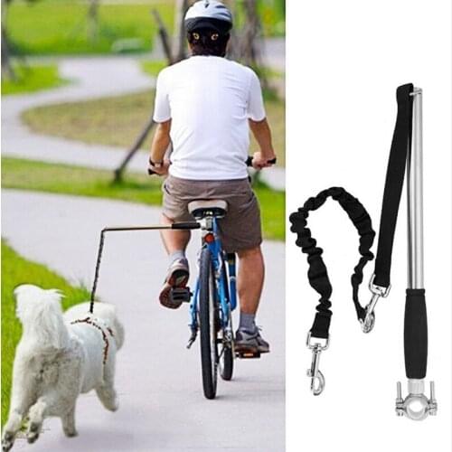 Pet Dog Bicycle Traction Belt Pet BikeTraction Rope Bike Exerciser Leash Attachment Hands Free Dog Bike Leashes