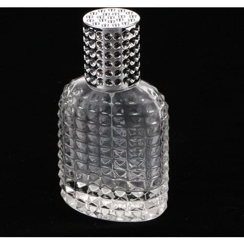 3x Portable Glass Empty Perfume Spray Bottle Reusable Silver 50ml