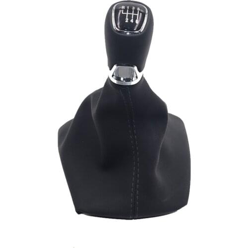 Car Gear Shift Knob Lever Stick Gaiter Boot Cover Collar Leather For VW POLO 6C 2011-2019 6R 2009-2014