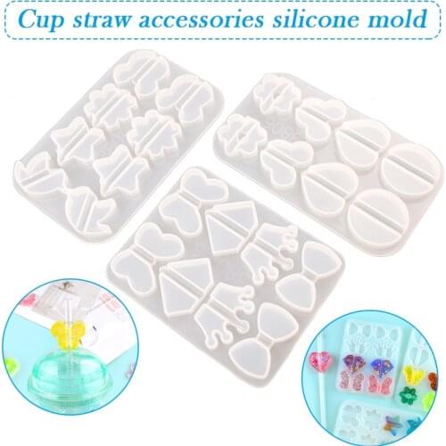 Silicone Stencils Straw Accessories Stencils DIY Special Craft Supplies for DIY Resin Epoxy Casting B99