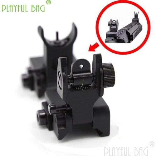 Outdoor sports CS fun toys star folding machine aiming at front and rear light door set refitting gel ball gun accessories qd140