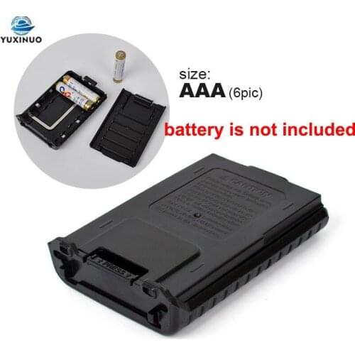 UV-5R Extended Battery Case Emergency 6x AAA batteries Shell For Baofeng UV5R UV-5RE 5RA Radio Power Supply Walkie Talkie