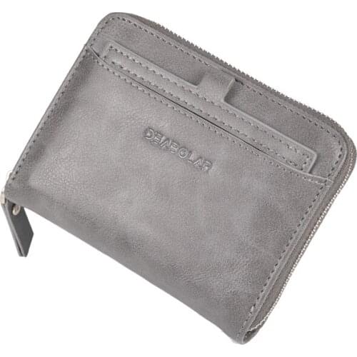 RFID Vintage Men Wallet Business Mens Card Bag Credit Card ID Card Holder Leather Male Purse Multifunction Wallets Coin Purses