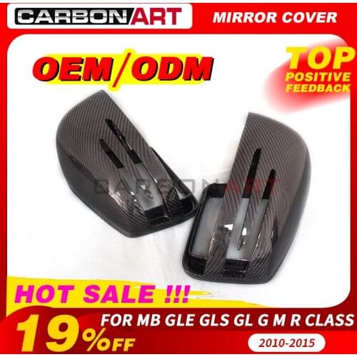 Replacement Carbon Fiber Mirror Cover For Mecedes G Class G55 G63 W463 benz GL GLE 43 63 ML Class W166 X166 top quality 2009