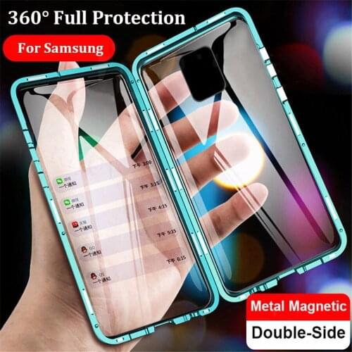 360 Protection Magnetic Case for Samsung Galaxy A11 A31 A21 A41 A51 A71 A81 A91 A80 A90 A10 M30 A02S A7 A8 A9 2018 A60 Cases