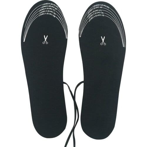 Winter Warmer Pads Electric Heated Shoe Cuttable Insoles Warm Socks Feet Heater USB Charge Insole Fits Most Foot