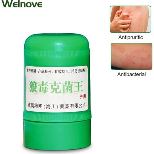 1Pcs Anti Bacteria Cream Anti-Itching Psoriasis Dermatitis Eczema Ointment Treatment Natural Chinese Medicine Wolf Venom Cream
