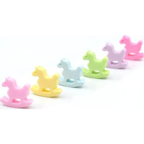 10pcs Kawaii Diy Crafts 22*20mm Macaron Color Merry-go-round Flatback Resin Scrapbooking Accessories Embellishments Decoration