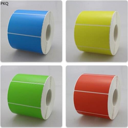 Red blue yellow green Thermal Label Thermal Barcode Sticker Colorful Thermal Paper Adhesive Stickers Thermal Stickers
