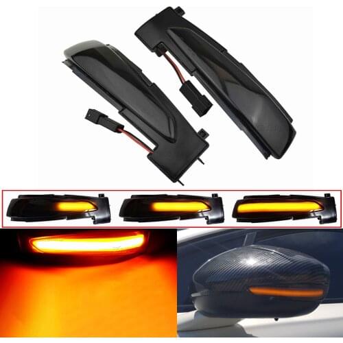 2Piece 6325J5 6325J4 Side Wing Mirror Dynamic Blinker LED Turn Signal Light For Peugeot 508 Citroen DS5 C4 2010-2016 2017