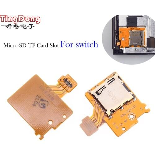 2PCS Micro-Sd Tf Card Slot Socket Board Replacement For Nintendo Switch Game Console Card Reader Slot Socket