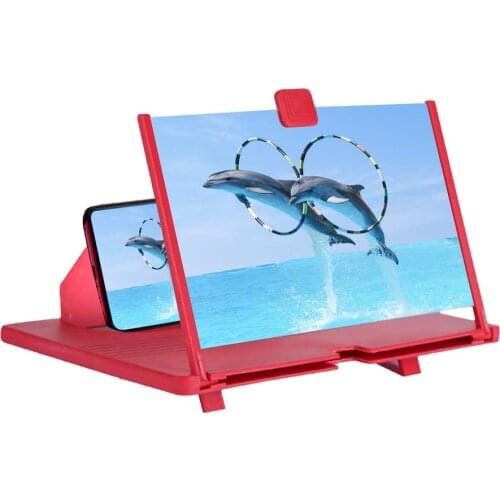 3D Magnifier Mobile Phone Screen Magnifying Glass Video Amplifier Movie Amplifying Portable Video Enlarger Projector Stand