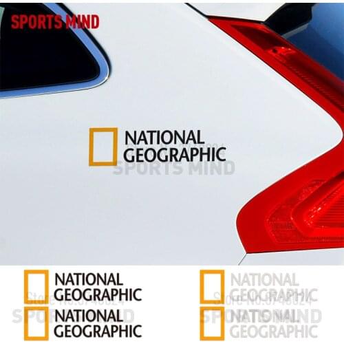 5 Pairs NATIONAL GEOGRAPHIC Car Sticker Decal Car Styling For Mercedes Honda Volkswagen Renault Seat Nissan Skoda Accessories
